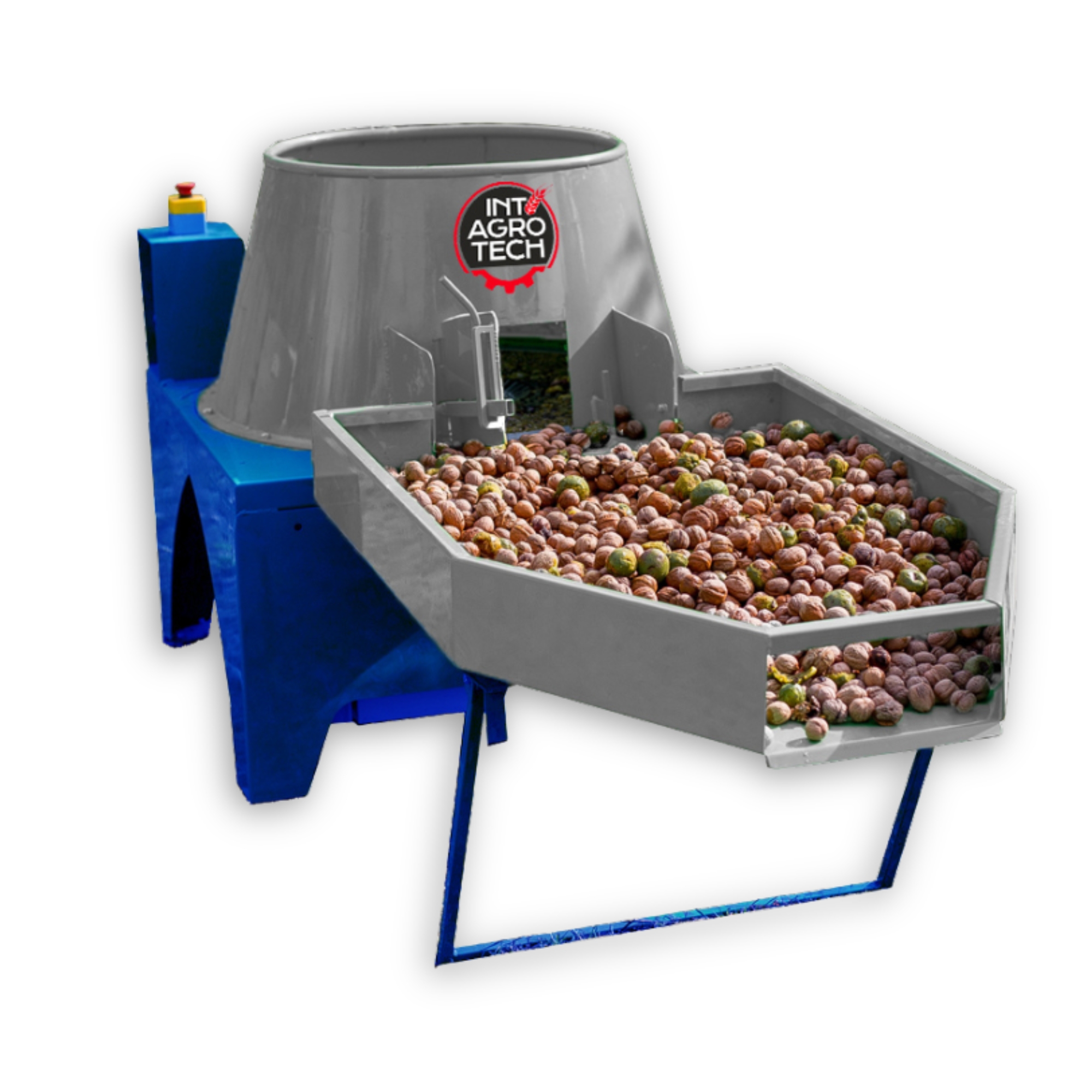 Промислова мийка для очищення горіха від зеленої шкірки (700 кг/год)