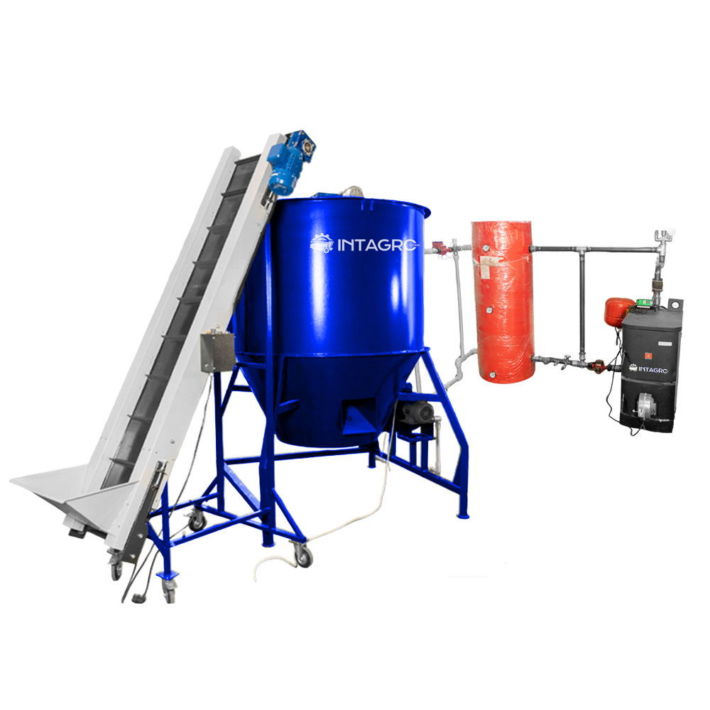 Сушарка для волоського горіха і фундука з твердопаливним котлом